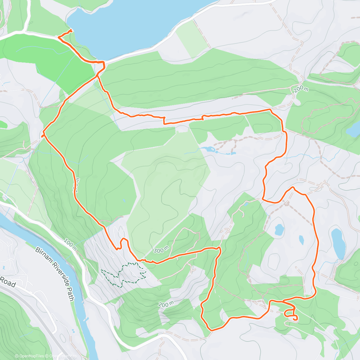 Map of the activity, Að Loch of the Lowes