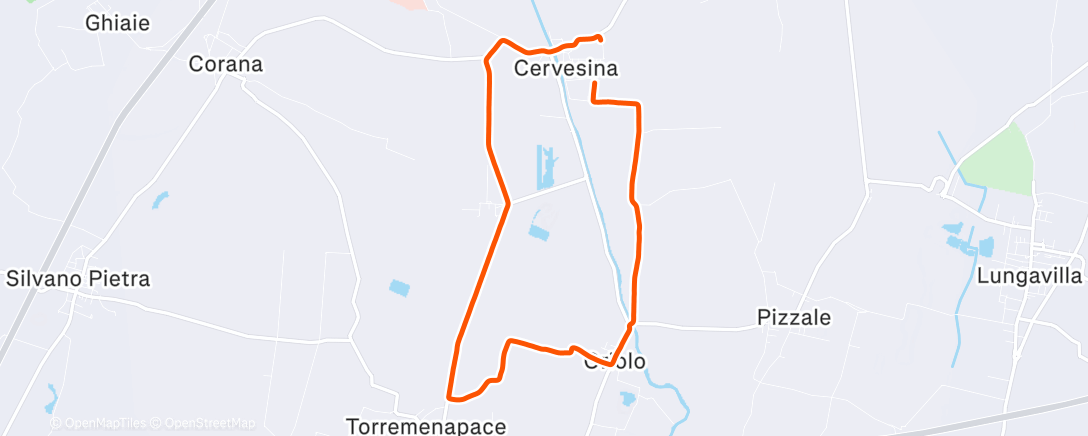 Map of the activity, Easy Run