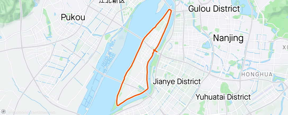 Map of the activity, 午間騎乘
