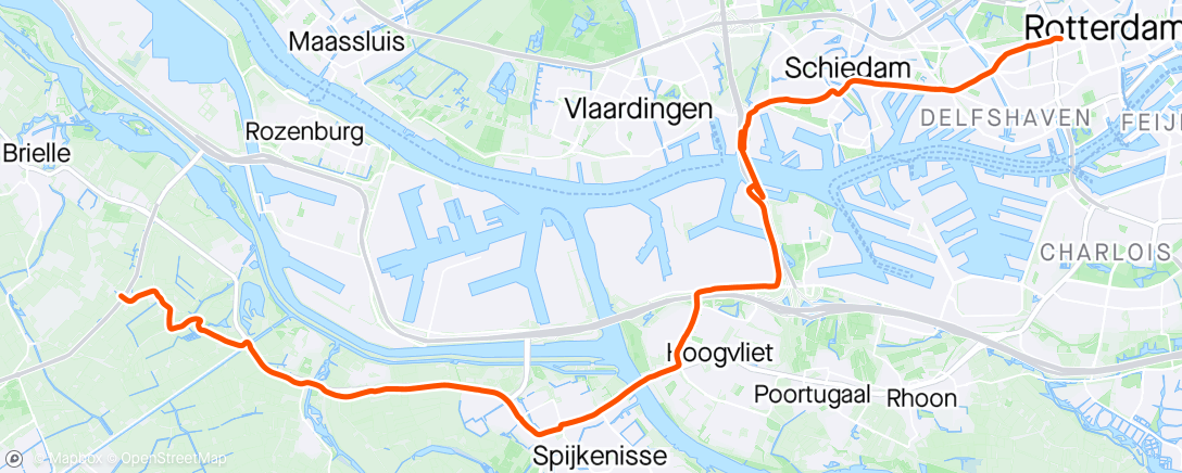 Map of the activity, Rotterdam CS naar Vierpolders 🌬🌬🌬