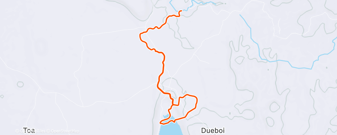 Map of the activity, Zwift - Red Zone Repeats in Makuri Islands