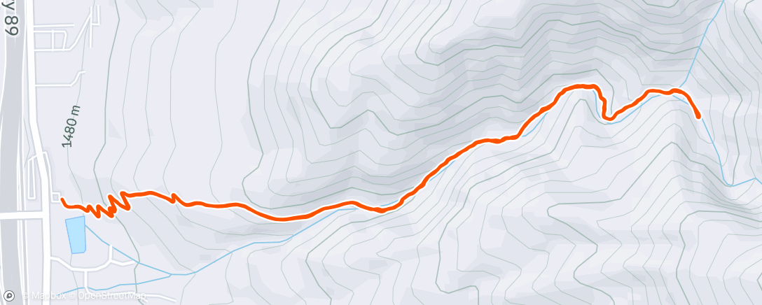 Map of the activity, Morning Hike