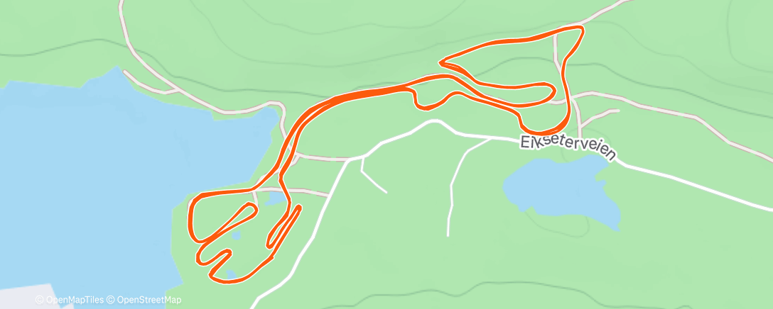 Map of the activity, Morning Nordic Ski