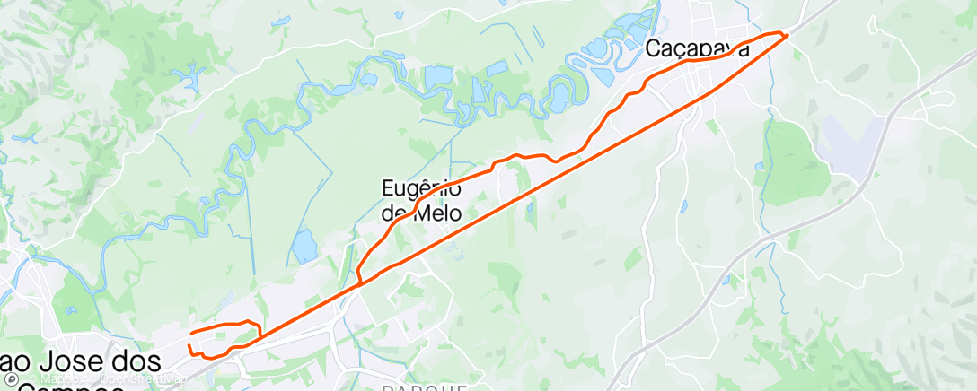 Map of the activity, Caçapava