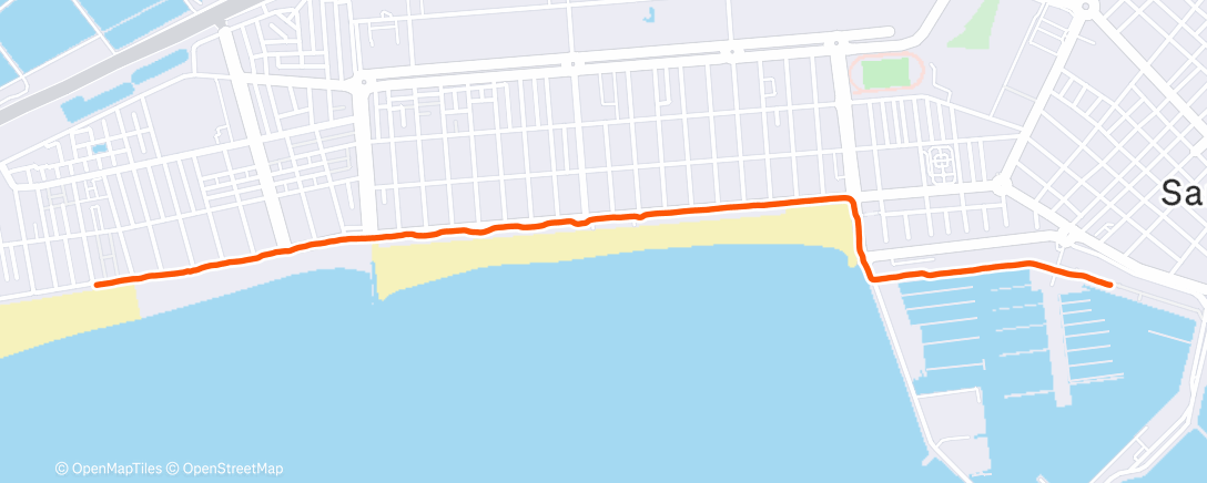 Peta aktivitas, Afternoon Trail Run