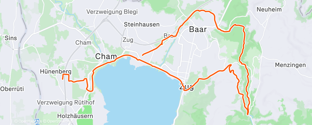 Map of the activity, Percurso da tarde