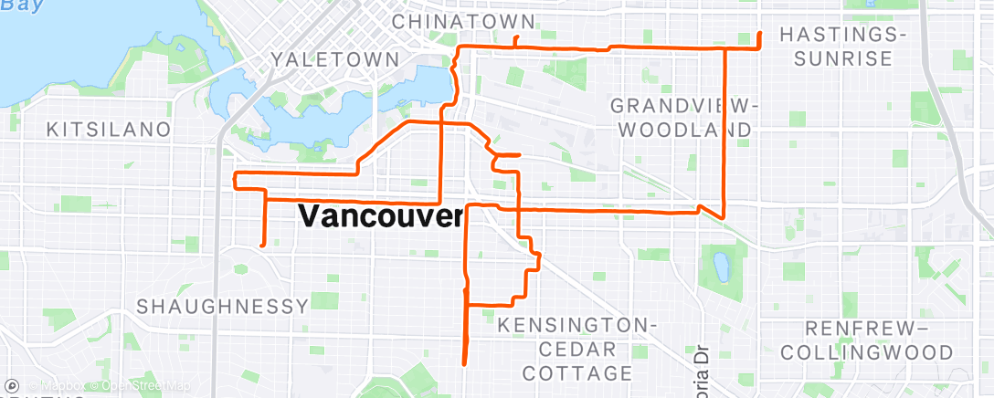 Map of the activity, Morning Ride