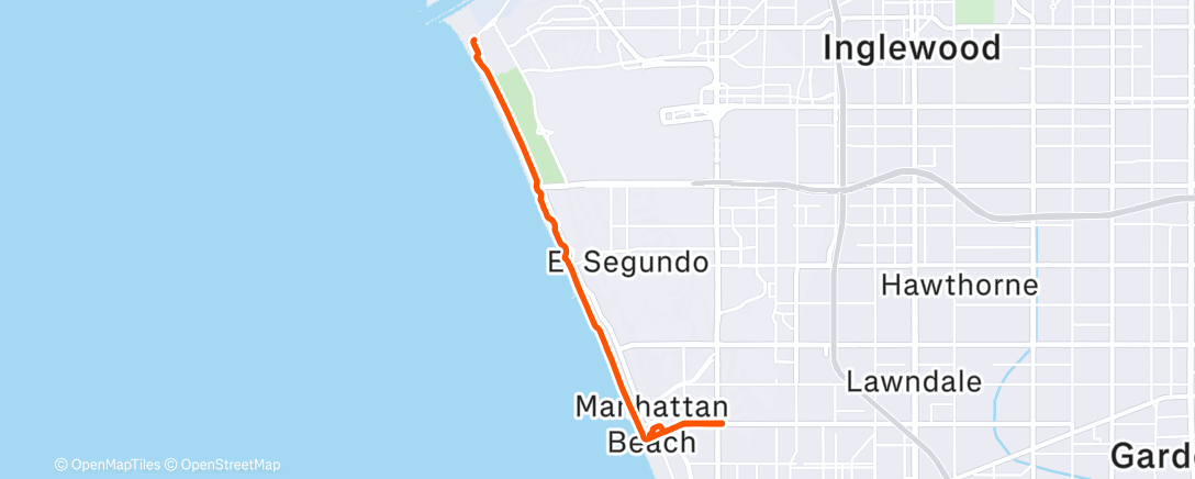 Map of the activity, Morning Ride