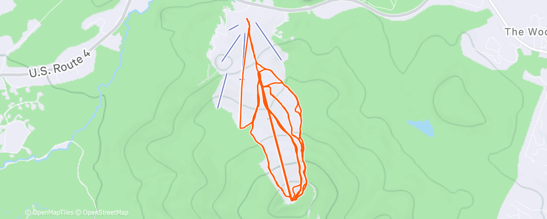 Map of the activity, Morning Snowboard