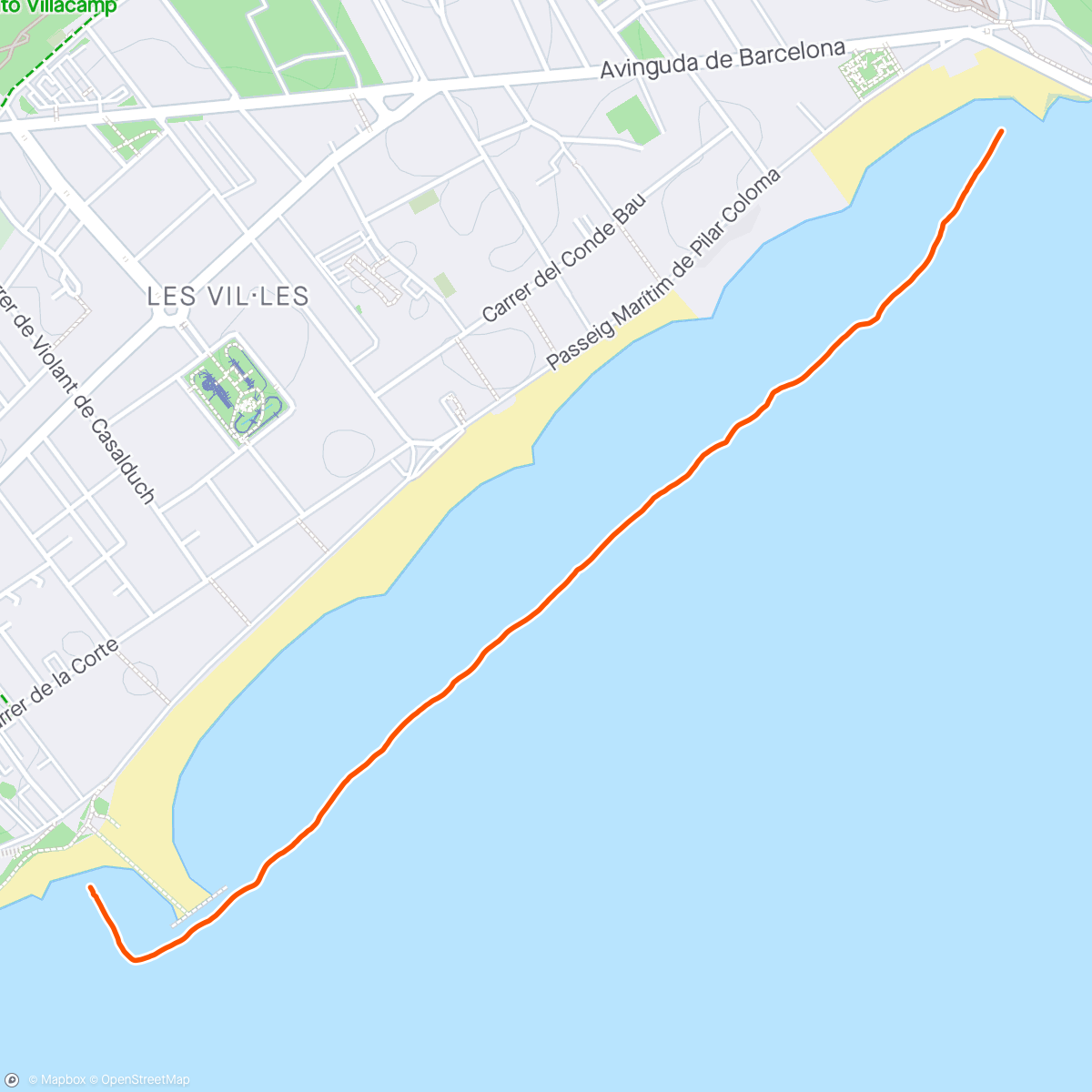 Map of the activity, OCEANMAN Spain 🇪🇸 4th category, 13 general female 👯‍♀️
