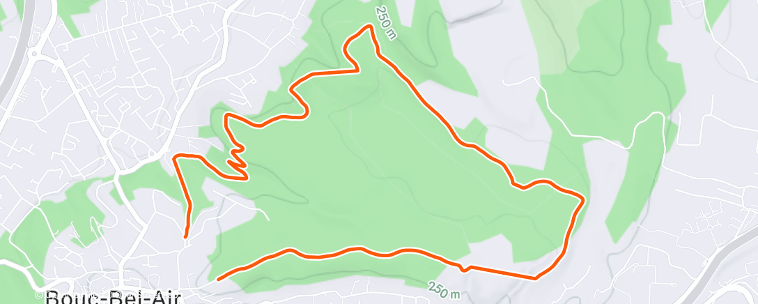 Map of the activity, Randonnée du bois de Bouc Bel Air