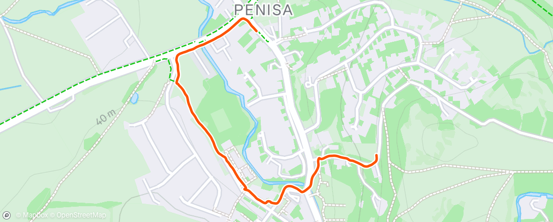 Map of the activity, Morning Walk