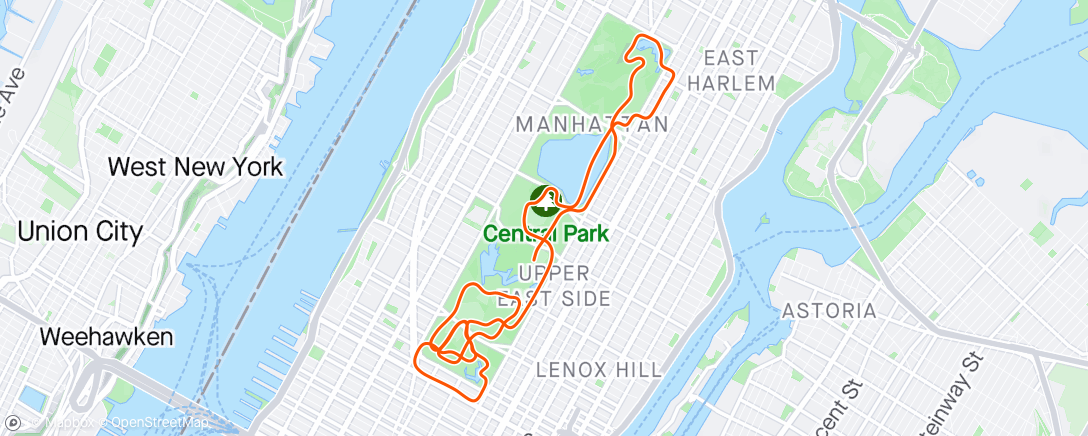 Kaart van de activiteit “Zwift - umbral largo in New York”