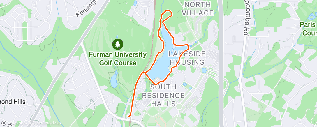 Map of the activity, Afternoon Walk