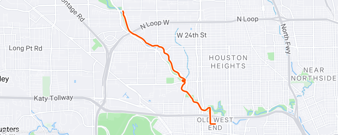 Map of the activity, Stopped at the emergency clinic