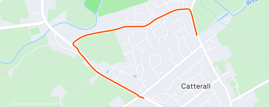 Map of the activity, Lunch Walk