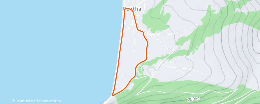 Map of the activity, Psatha 100km