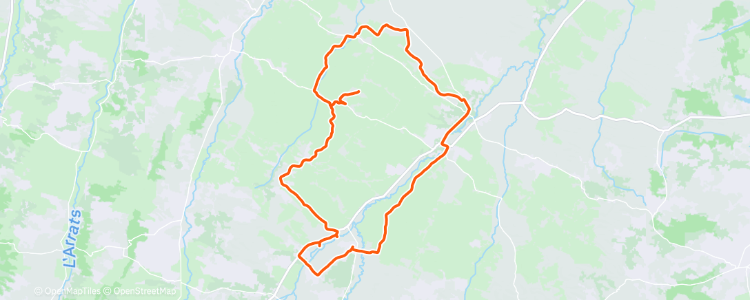 Map of the activity, Morning Ride