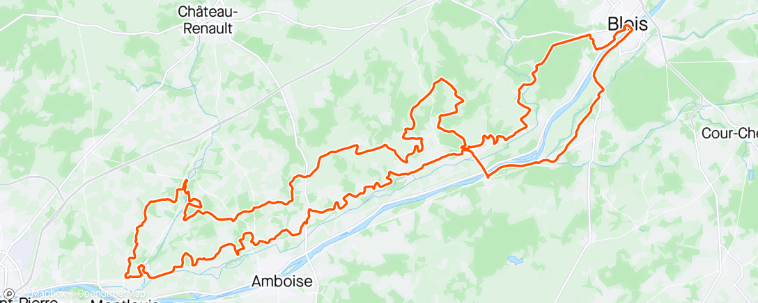 Map of the activity, Mobility gravel blois