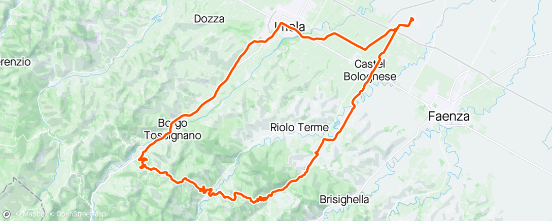 Map of the activity, Gravel - Margherita e Monte Albano