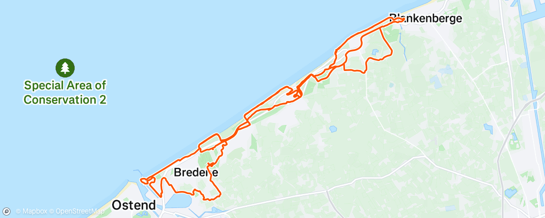 Map of the activity, VTT Bredene