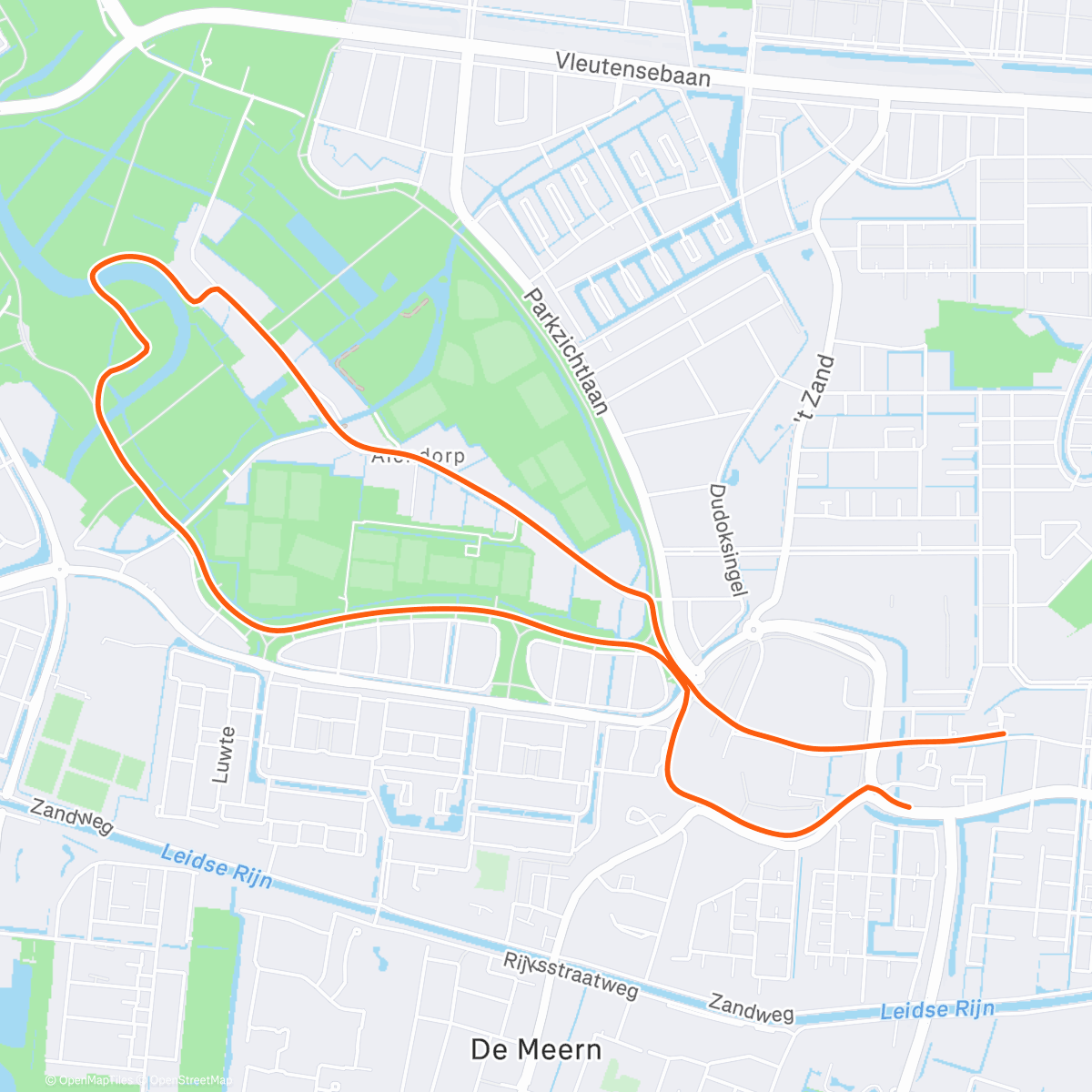 Map of the activity, Ochtendwandeling