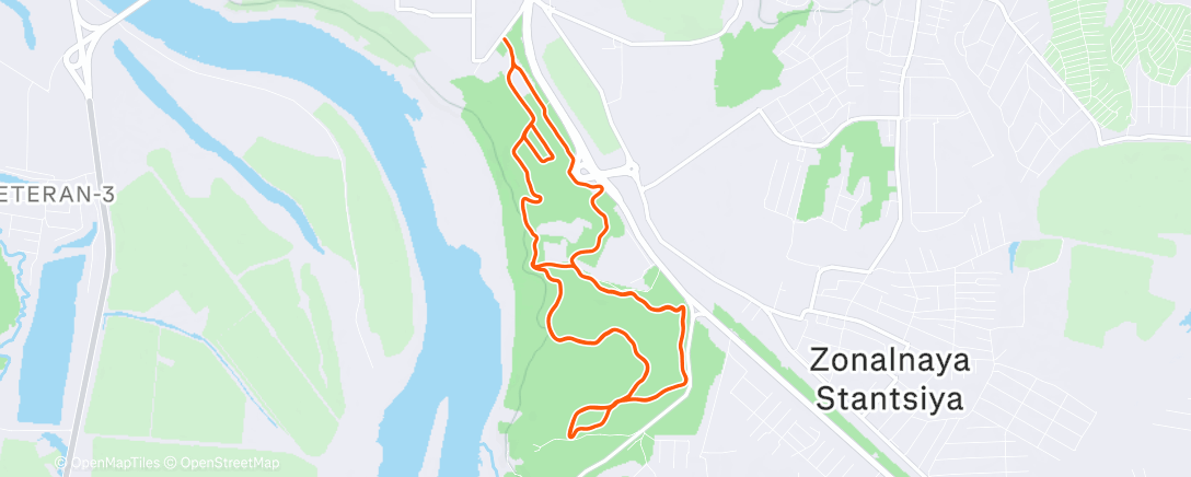 Map of the activity, Искристый заезд