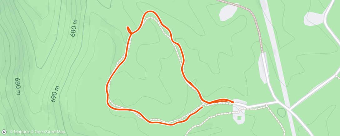Map of the activity, Morning Walk