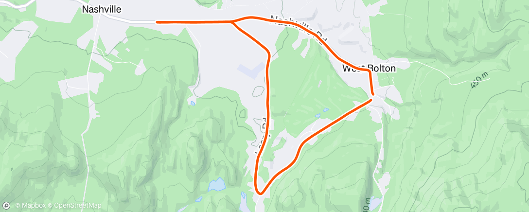 Map of the activity, Morning Run