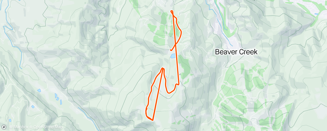 Mapa da atividade, Morning Snowboard