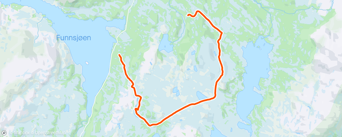 Map of the activity, Monday Afternoon XC Ski