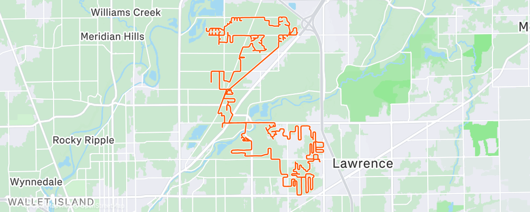 Карта физической активности (Making Misty morning miles inspecting Indy while it’s weirdly warm)