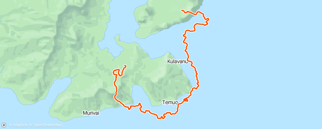 「Zwift - Going Coastal in Watopia」活動的地圖