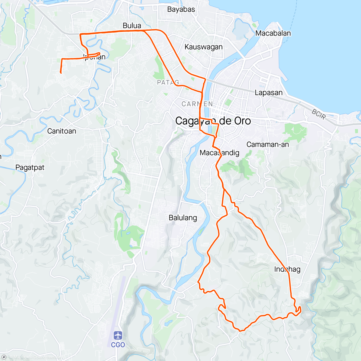 Map of the activity, Painit init ride 🚴‍♀️🚴‍♀️