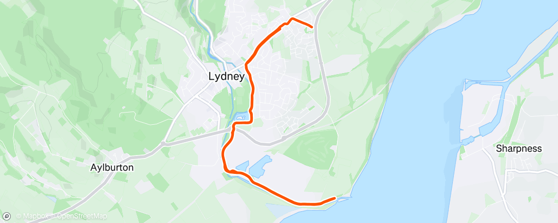 Map of the activity, 6 mile prog.