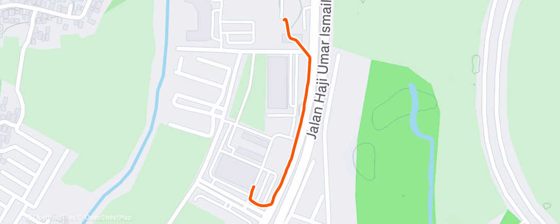 Map of the activity, Outdoor walk