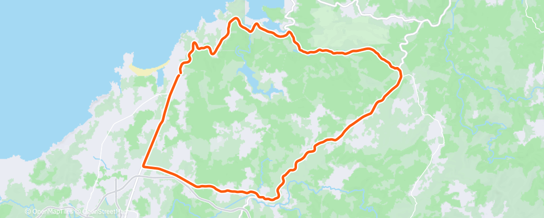 Map of the activity, Bicicleta por la mañana