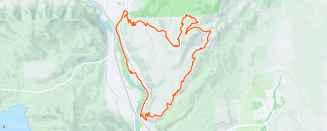 Map of the activity, Post work MTB