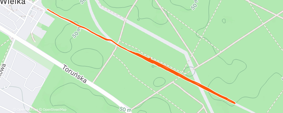 Map of the activity, Lunch Run