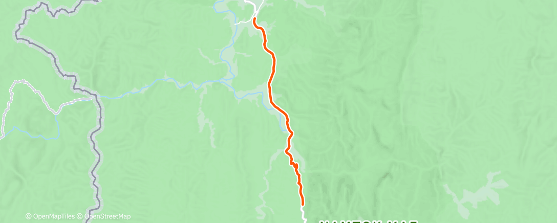 Map of the activity, Afternoon Ride