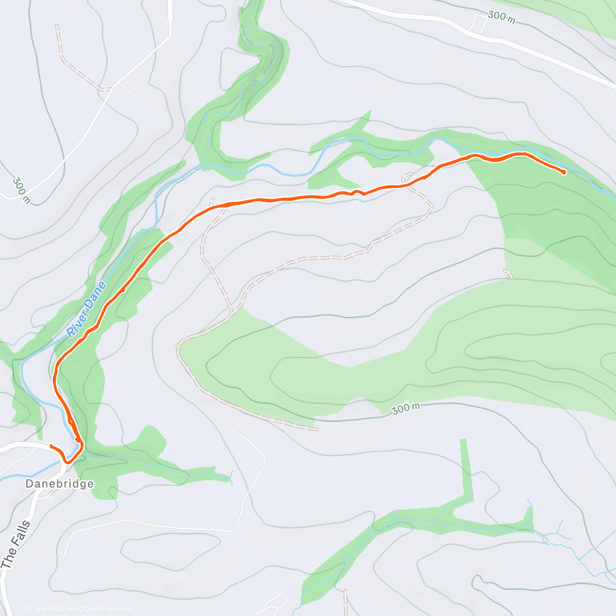 Map of the activity, Afternoon Hike