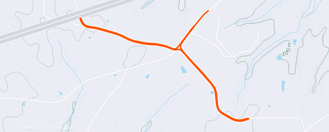 Map of the activity, Wednesday Morning Run