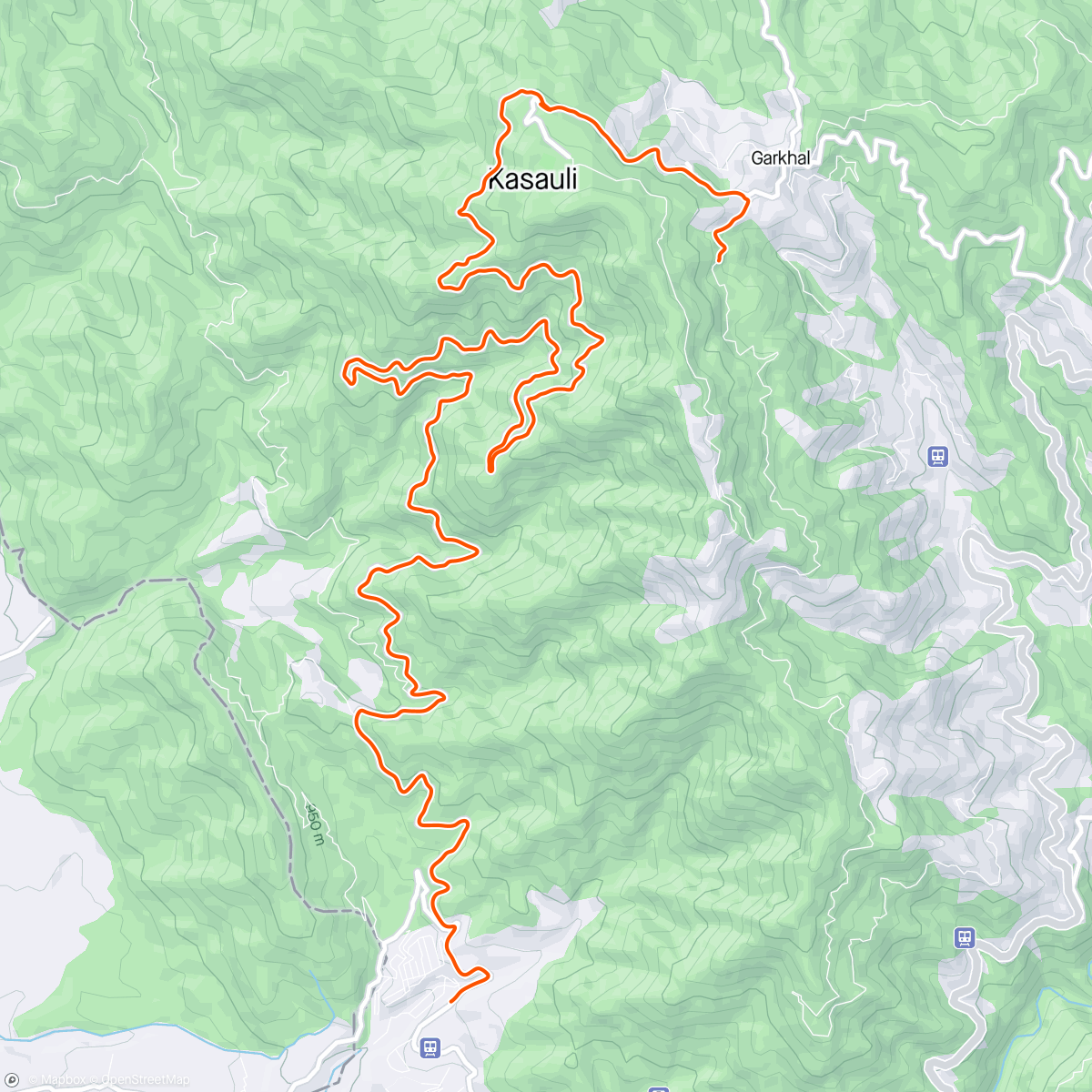 Map of the activity, Big PAPA Run