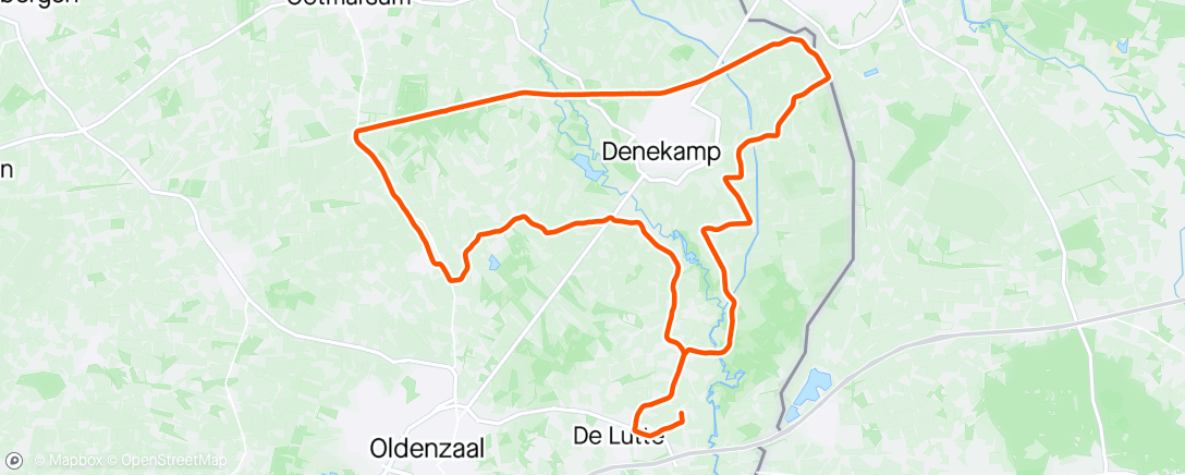 Mapa da atividade, Avondrit op mountainbike