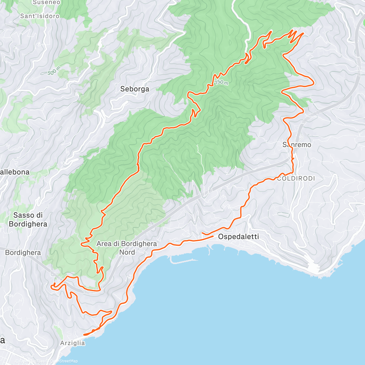 Карта физической активности (MTB Rally)