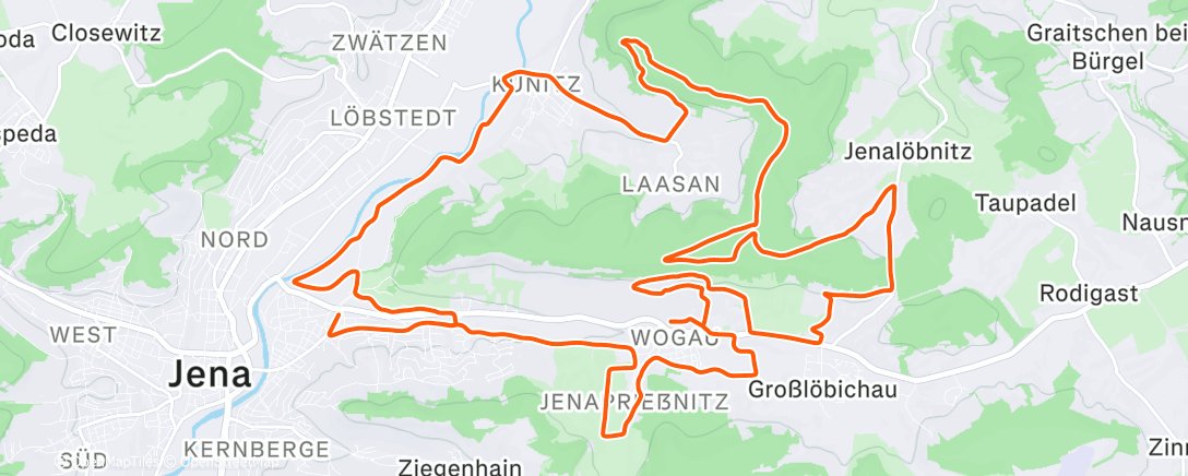 Map of the activity, Mtb