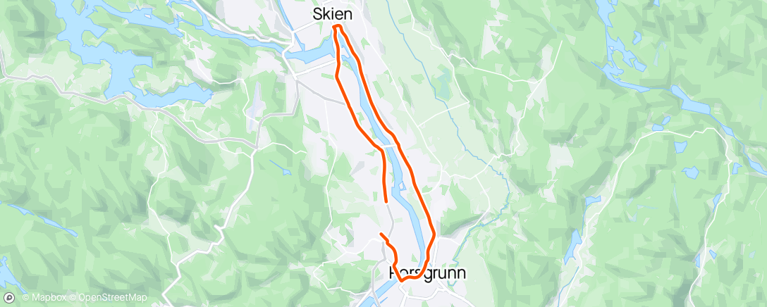 Map of the activity, Kosetur med kona på el-sykkel ☀️😎