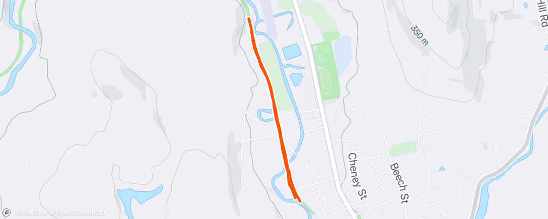 Map of the activity, Lunch Ride