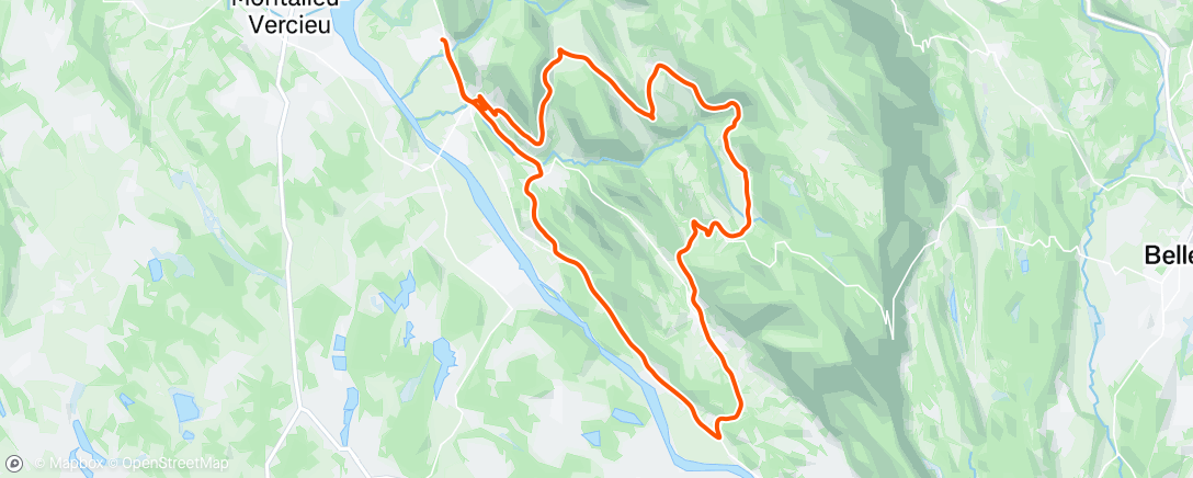 Map of the activity, Afternoon Ride