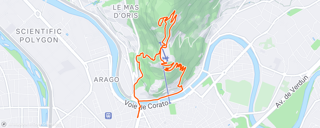 Map of the activity, JALLA post Noël 🎅 | Obj Distance 2025: 3185/3000km